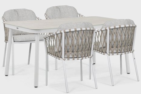 Lifestyle Morano/Tavona 160x90 cm dining tuinset 5-delig
