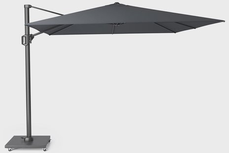 Platinum Challenger zweefparasol  4x3m T1  (excl. voet) faded black