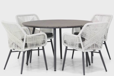 Lifestyle Advance/Matale 125 cm rond dining tuinset 5-delig