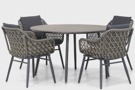 Lifestyle Dolphin/Matale 125 cm rond dining tuinset 5-delig