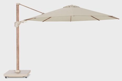 Platinum Challenger zweefparasol Ø3.5m T2 premium (excl. voet) champagne
