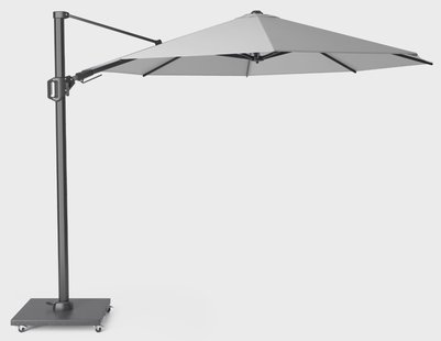 Platinum Challenger zweefparasol 3.5m T2 (excl. voet) licht grijs