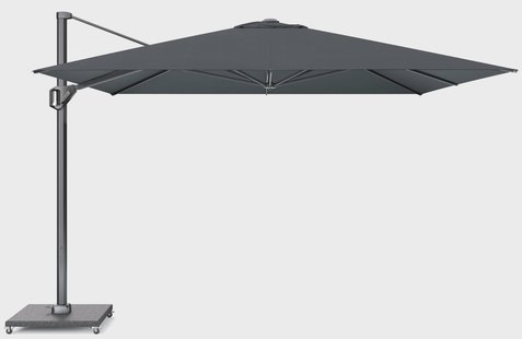 Platinum Challenger zweefparasol 350x350 cm T1 Telescope (excl. voet) Faded Black