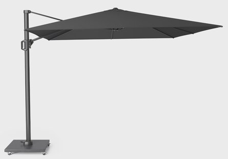 Platinum Challenger zweefparasol 3x3m T1 premium (excl. voet) Faded Black