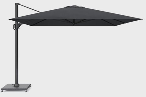 Platinum Challenger zweefparasol 3x3m T1 premium (excl. voet) Jet Black