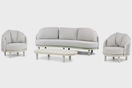 Santika Nanda stoel-bank loungeset 4-delig