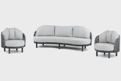 Santika Nanda stoel-bank loungeset 3-delig