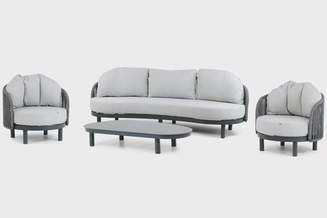 Santika Nanda stoel-bank loungeset 4-delig