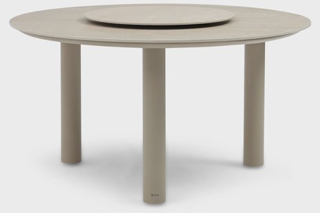 Coco Trino dining tuintafel 140 cm met lazy susan