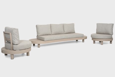 Lifestyle Organio stoel-bank loungeset 3-delig