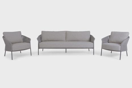 4 Seasons Outdoor Florence stoel-bank loungeset 3-delig