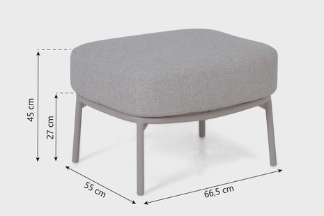 4 Seasons Calma footstool LOFT with cushion