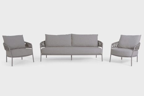 4 Seasons Outdoor Calma stoel-bank loungeset 3-delig