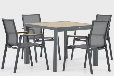 Lifestyle Fiora/Borello 100 cm dining tuinset 5-delig