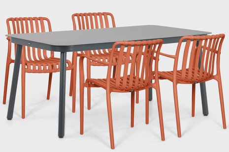 Domani Alba/Tavano 160x90 cm dining tuinset 5-delig