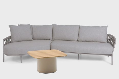 4 Seasons Outdoor Calma/Ronda 70x70 cm hoek loungeset 3-delig