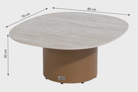 4 Seasons Outdoor Sofie lounge coffee table 70x80x30 cm