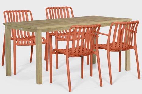 Domani Alba/Weston 160 cm dining tuinset 5-delig