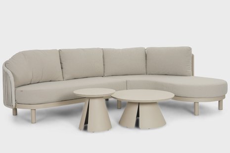 Santika Nanda/Cayora 50/80 cm hoek loungeset 4-delig