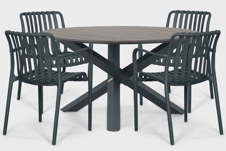 Domani Alba/Ancona 125 cm dining tuinset 5-delig