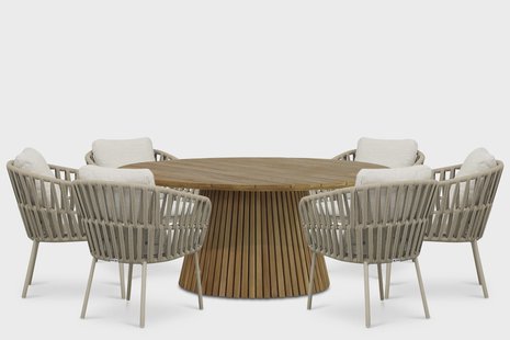 Coco Elara/Fungo 180 cm dining tuinset 7-delig