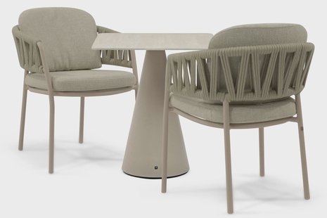 4 Seasons Outdoor Calma/Serino 70x70 cm dining tuinset 3-delig