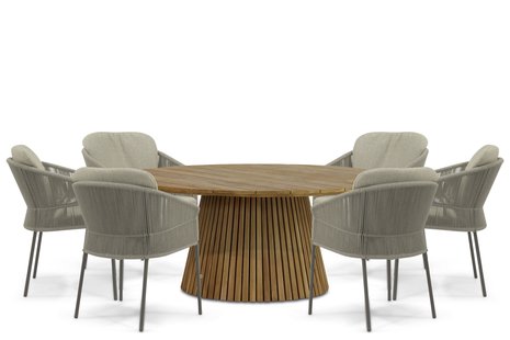 4 Seasons Outdoor Florence/Fungo 180 cm dining tuinset 7-delig