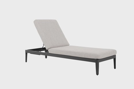 Lifestyle Mateo ligbed met kussen antraciet/earth