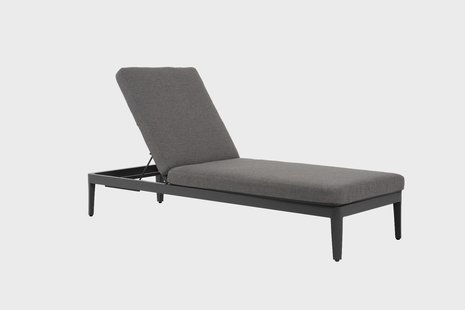 Lifestyle Mateo ligbed met kussen antraciet/carbon