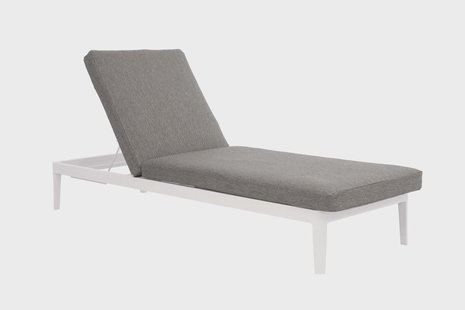 Lifestyle Mateo ligbed met kussen wit/dark grey
