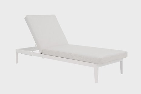 Lifestyle Mateo ligbed met kussen wit/soft grey