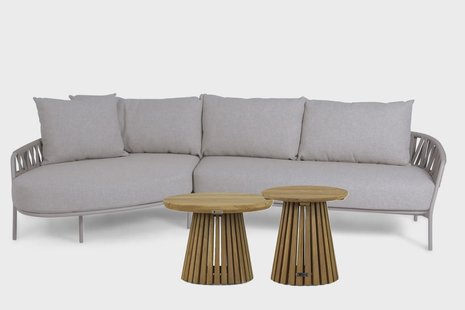 4 Seasons Outdoor Calma/Fungo 45/55 cm hoek loungeset 4-delig
