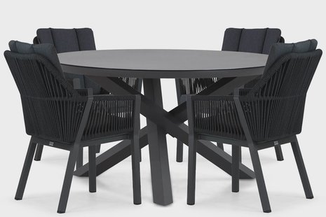 Lifestyle Verona/Livorno 125 cm dining tuinset 5-delig