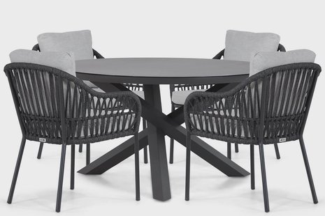 Coco Puerto/Livorno 125 cm dining tuinset 5-delig