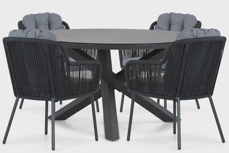 Santika Tendenza/Livorno 125 cm dining tuinset 5-delig
