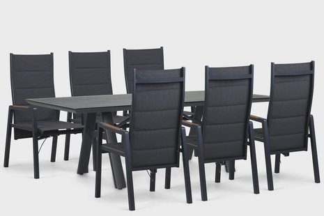Lifestyle Essence/Monza 230x100 cm dining tuinset 7-delig