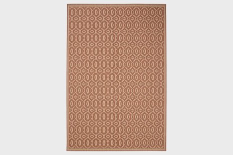 Vloerkleed Metro beige/red 160x230 cm