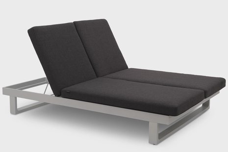 Lifestyle Massimo ligbed met kussen wit/carbon
