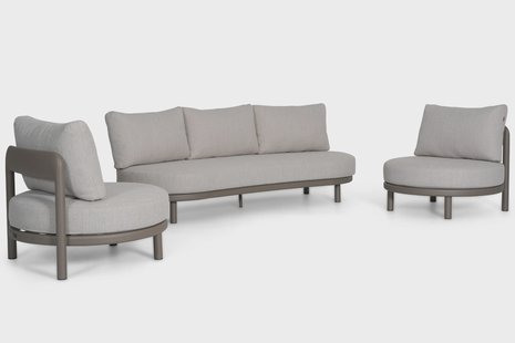 Santika Wave stoel-bank loungeset 3 delig