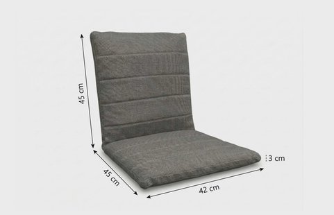 Timo dining tuinstoel kussen Dark grey