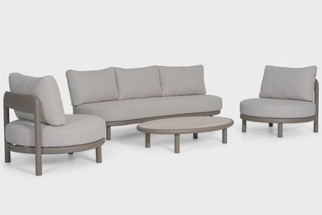 Santika Wave stoel-bank loungeset 4-delig
