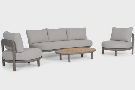 Santika Wave stoel-bank loungeset 4-delig