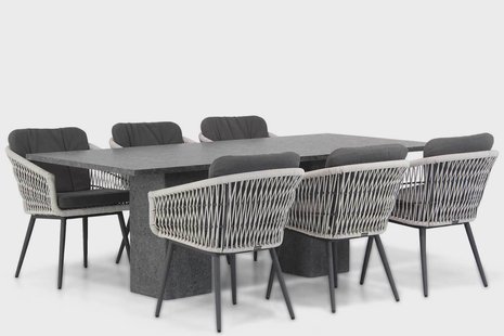 Lifestyle Western/Graniet 220 cm dining tuinset 7-delig