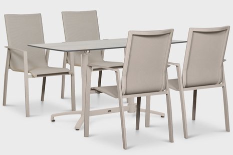 Lifestyle Ultimate/Marano 140x70 cm dining tuinset 5-delig