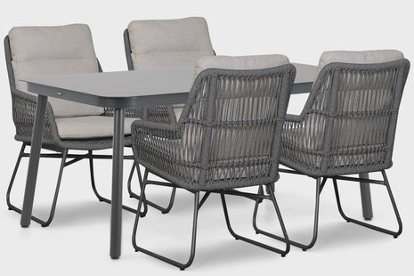 Lifestyle Vicente/Tavano 160x90 cm dining tuinset 5-delig