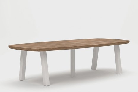 Lifestyle Falcon/Glasgow dining tuintafel 300 x 100 cm white