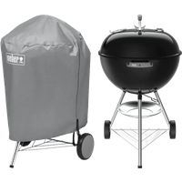 Weber Original Kettle 57 cm Zwart + Weber Hoes 57 cm