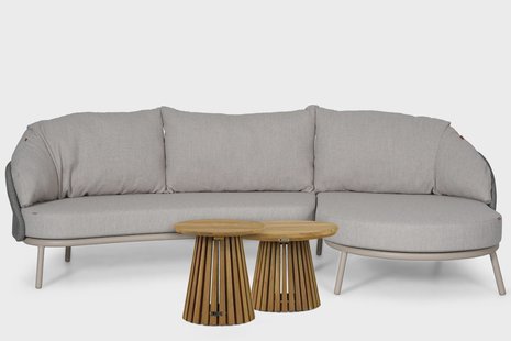 Santika Pebble/Fungo 45/55 cm organisch loungeset 4-delig