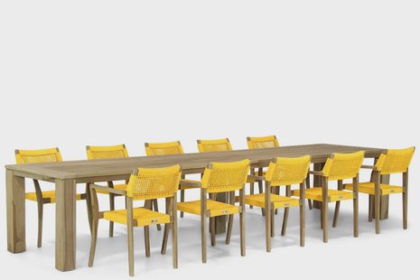 Lifestyle Dallas/Brighton 400 cm dining tuinset 11-delig