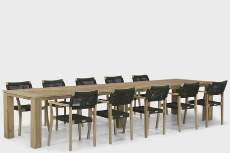 Lifestyle Dallas/Brighton 400 cm dining tuinset 11-delig